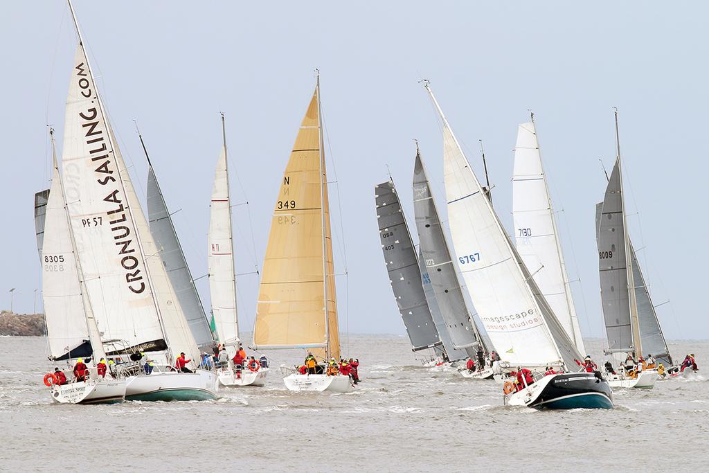 Start Newcastle Harbour - 2017 Sail Port Stephens Regatta © Mark Rothfield